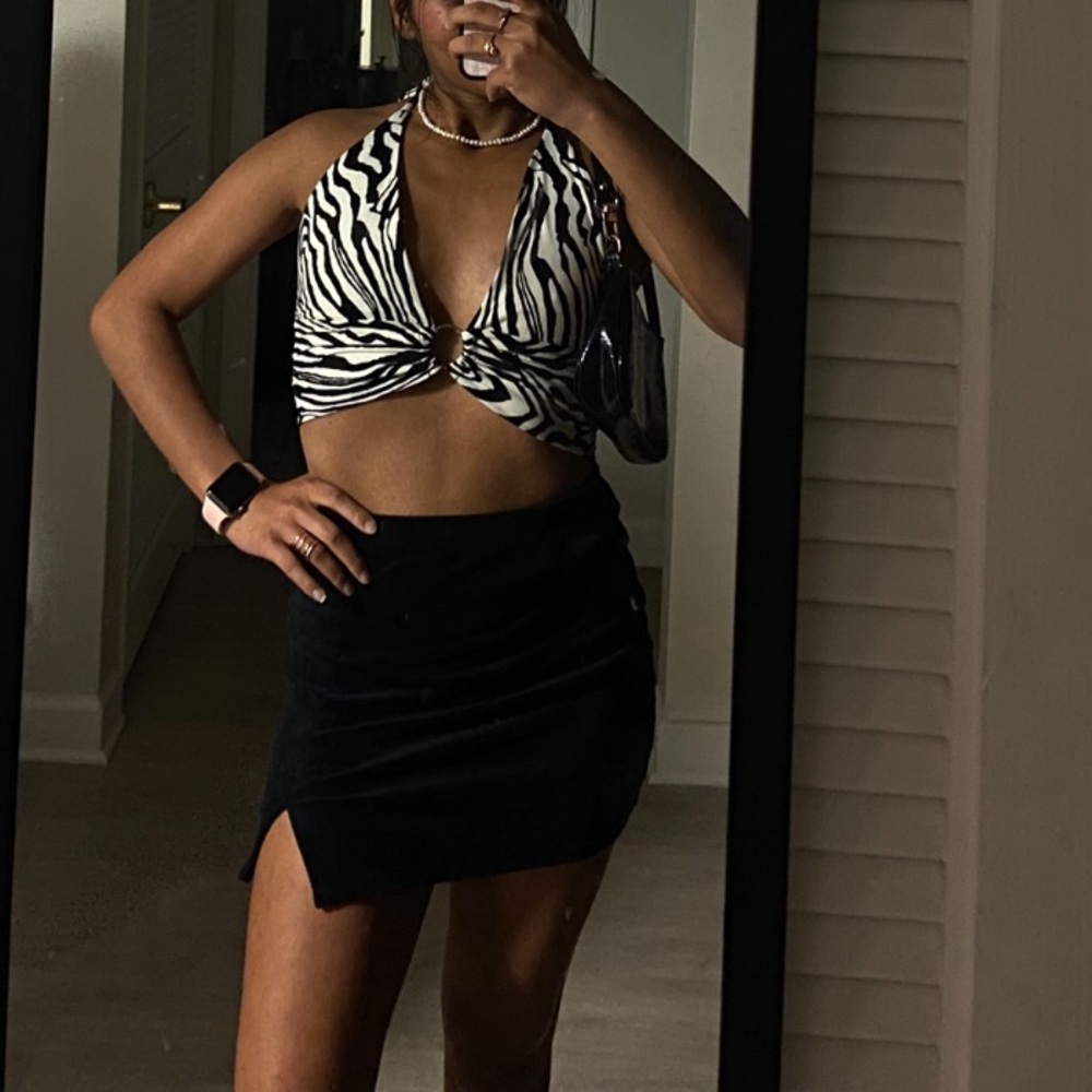 cutest zebra print top